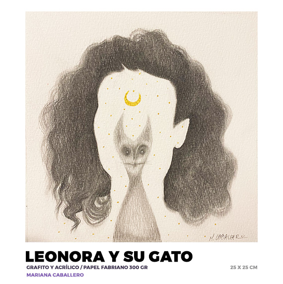 Leonora y su gato, Mariana Caballero
