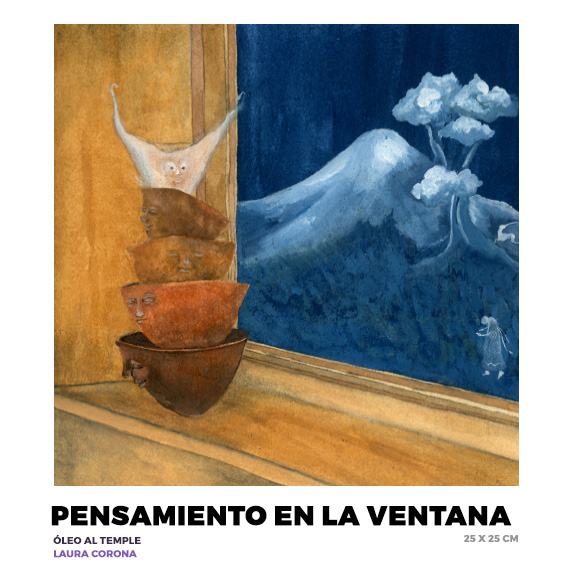 Pensamiento en la ventana, Laura Corona