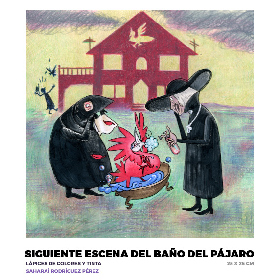Siguiente escena del baño del pájaro, Saharaí Rodríguez Pérez