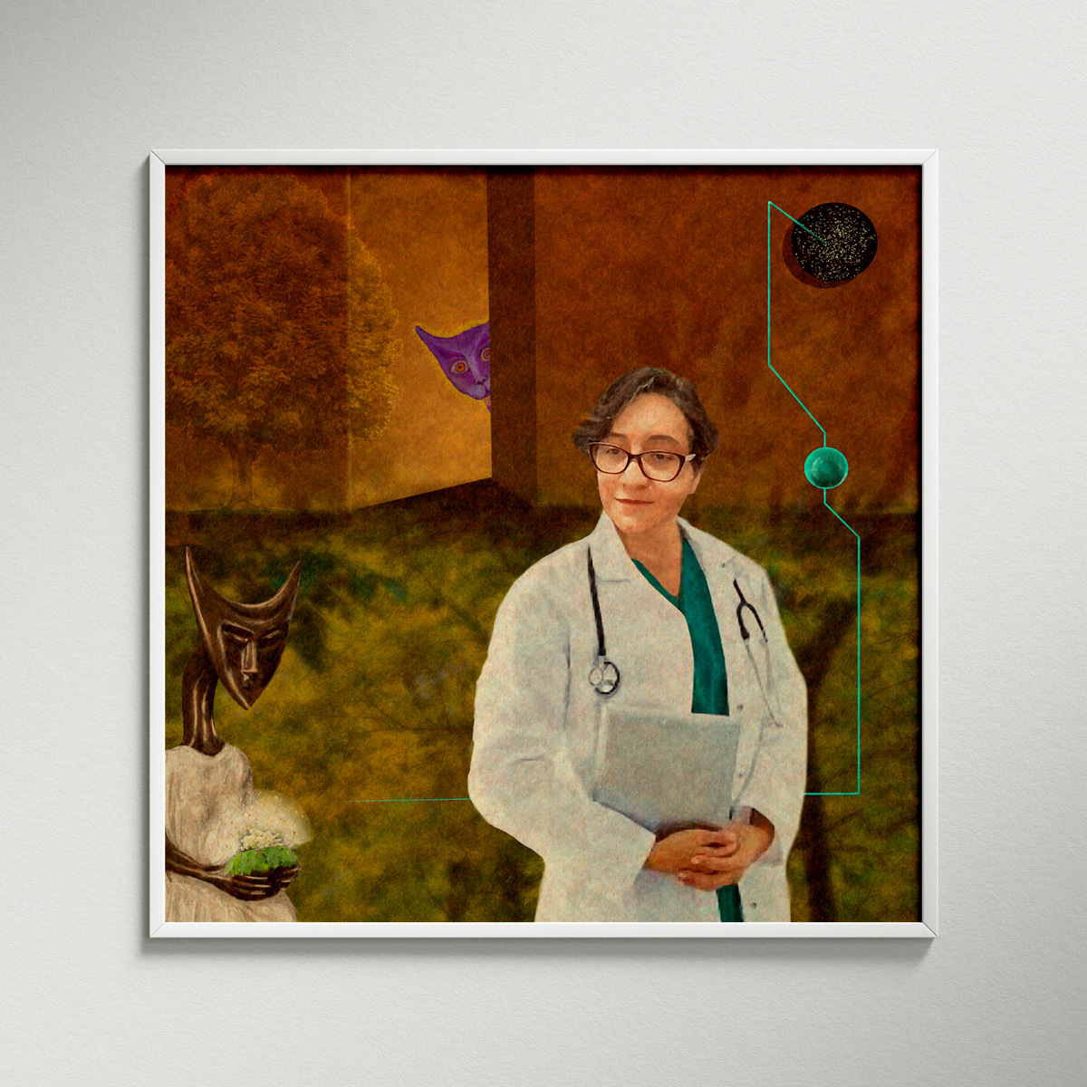 La inmunóloga estudiando el Fresno