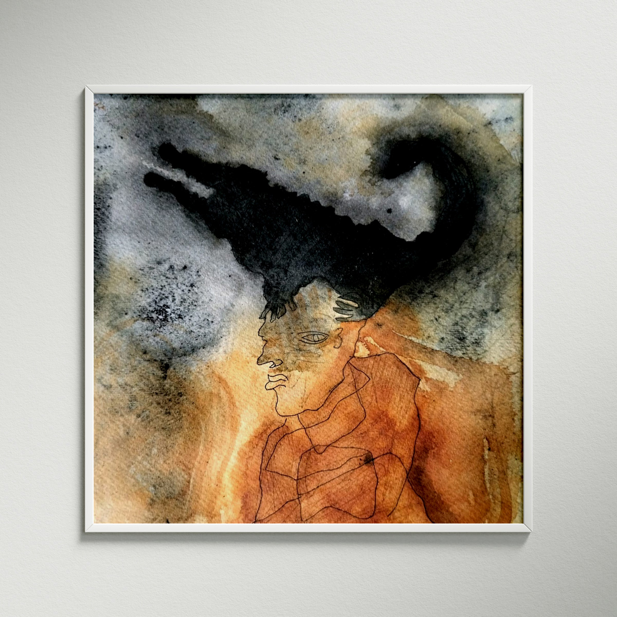 Autorretrató con lagarto